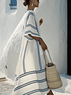 Ladies Loose Striped Dress