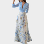 Maxi Dress in Floral Chiffon