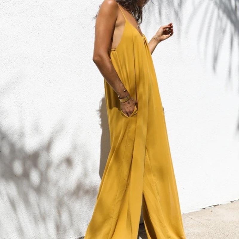 Women's Sexy Halter Loose Jumpsuit