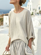 Women'S Loose Striped Holiday Skirt Set