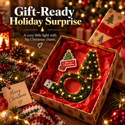 🎄 Christmas Magic Projection Light – USB Holiday Tree Lamp with 6+ Festive Designs