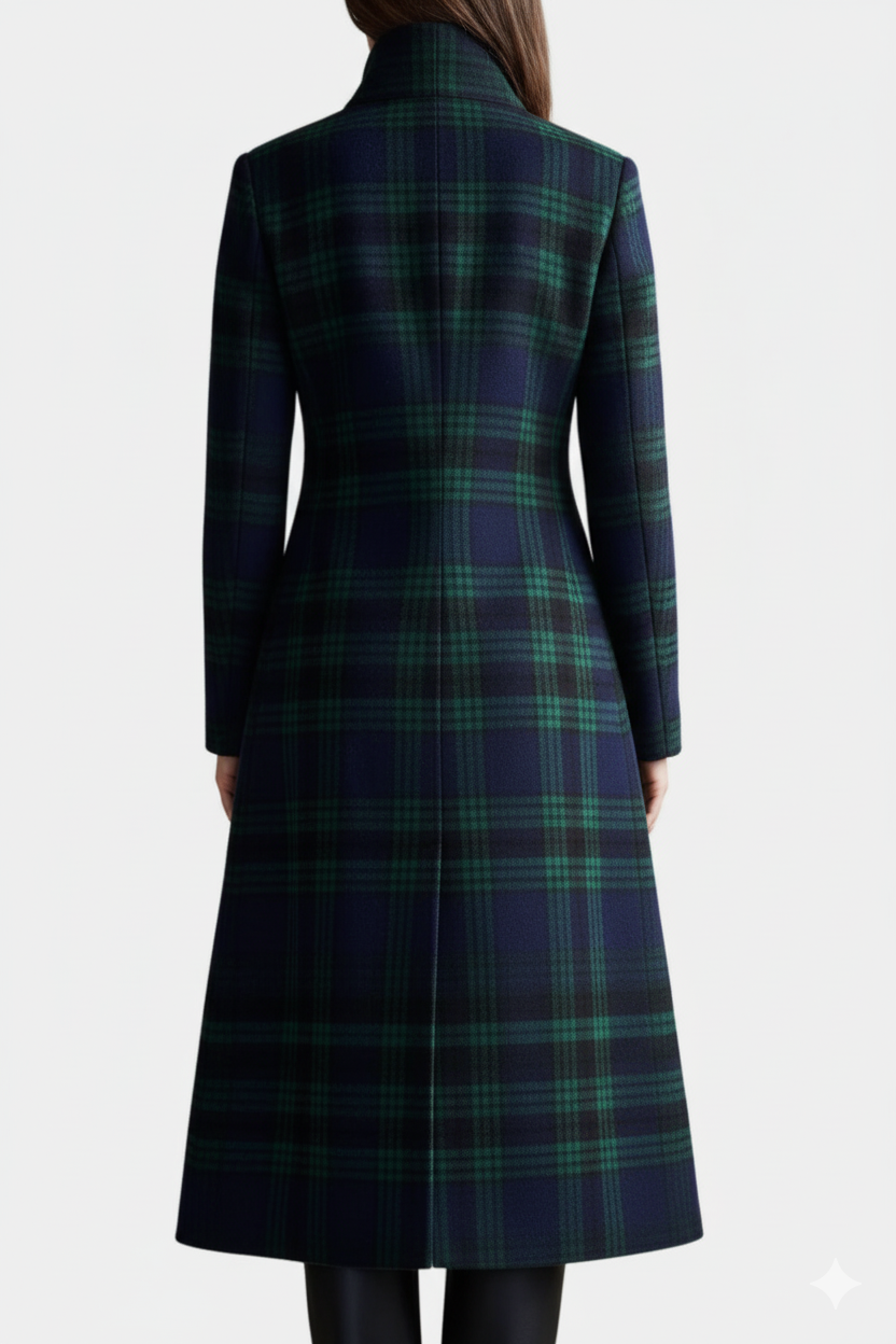 Elegant Plaid Coat
