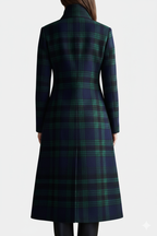 Elegant Plaid Coat