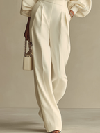 Soft-Touch Wide-Leg Trouser Set