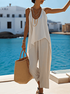 Women'S Solid Color Overalls Pants Suit