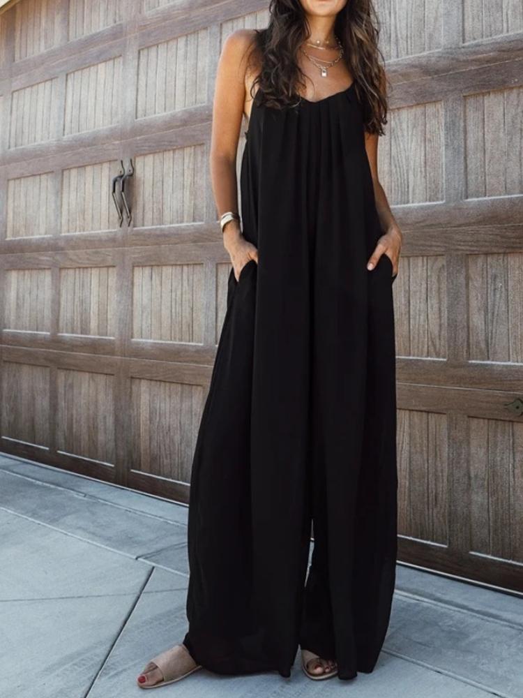 Women's Sexy Halter Loose Jumpsuit