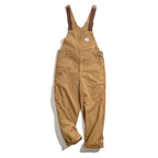 Vintage Loose Strap Long Casual Multi-pocket Overalls