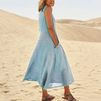 🔥 Last Day Promotion 30% OFF 🔥Women's Sleeveless Cotton And Linen Dress