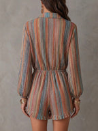 Women's Colorful Striped Bohemian Style Jumpsuit