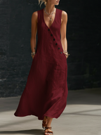 Minimalist And Cozy Button-up Dress