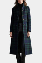 Elegant Plaid Coat