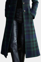 Elegant Plaid Coat