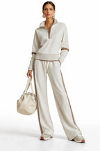 Ovia - Soft-Touch Wide-Leg Two-Piece Set